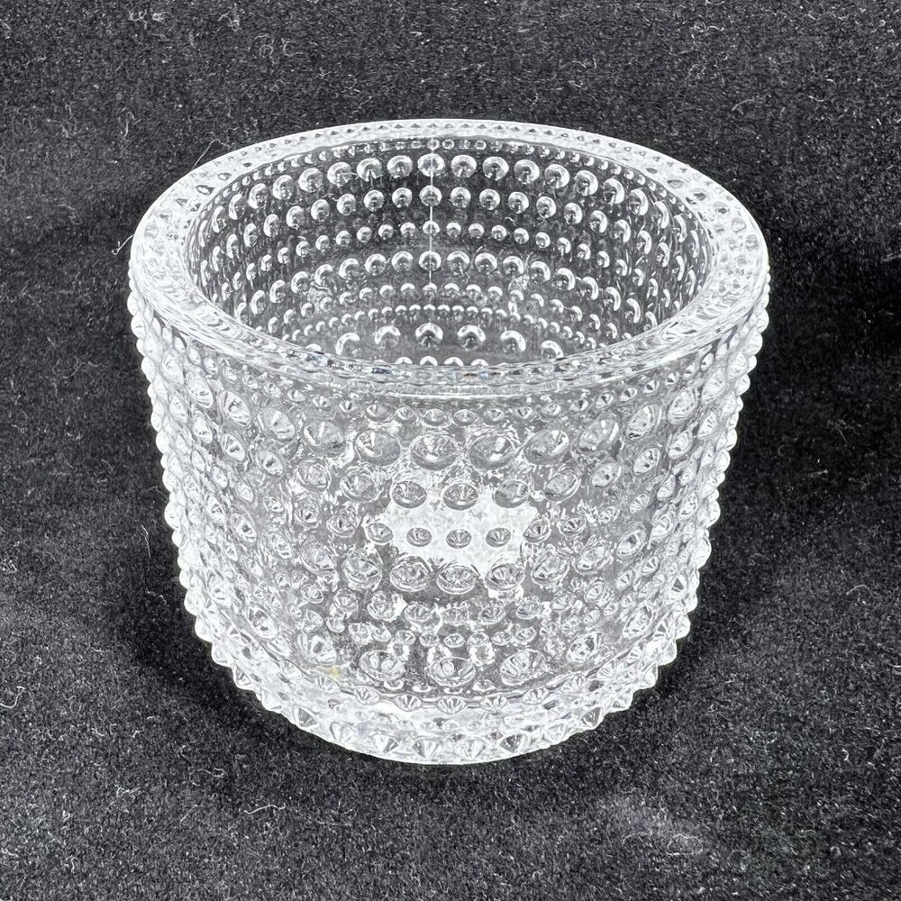 iittala Kastehelmi Votive Candleholder 64mm 2.52" Clear Finland Oiva Toikka 1964